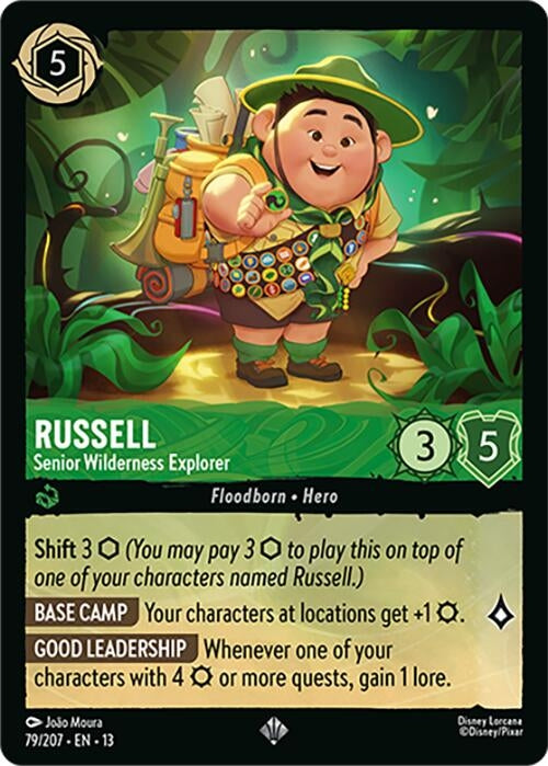 Image for Russell - Senior Wilderness Explorer (79/204) (Attack of the Vine!) - Disney Lorcana
