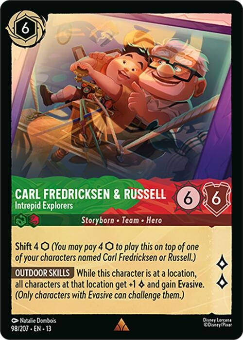 Image for Carl Fredricksen & Russell - Intrepid Explorers (98/204) (Attack of the Vine!) - Disney Lorcana