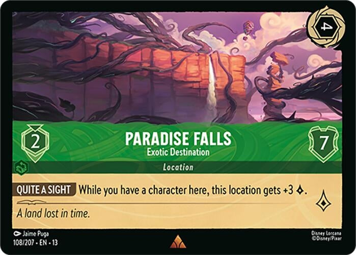 Image for Paradise Falls - Exotic Destination (108/204) (Attack of the Vine!) - Disney Lorcana