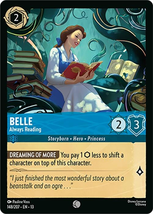 Image for Belle - Always Reading (148/204) (Attack of the Vine!) - Disney Lorcana