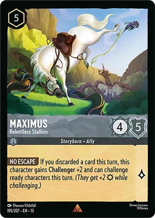 Image for Maximus - Relentless Stallion (195/204) (Attack of the Vine!) - Disney Lorcana