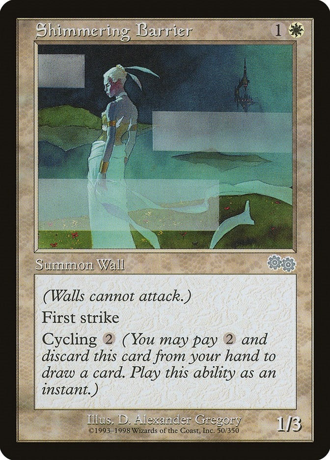 Shimmering Barrier (50) (Urza's Saga)