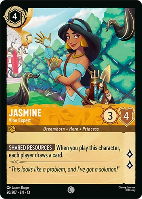 Image for Jasmine - Vine Expert (20/204) (Attack of the Vine!) (13) - Disney Lorcana