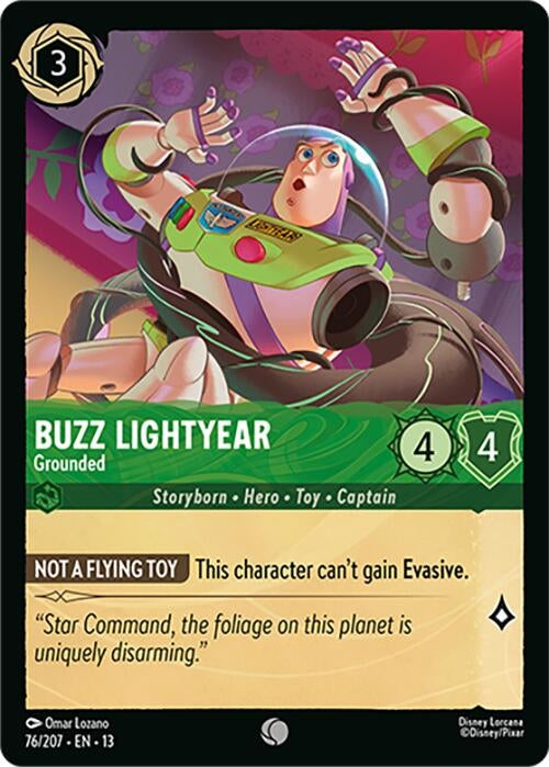 Image for Buzz Lightyear - Grounded (76/204) (Attack of the Vine!) (13) - Disney Lorcana