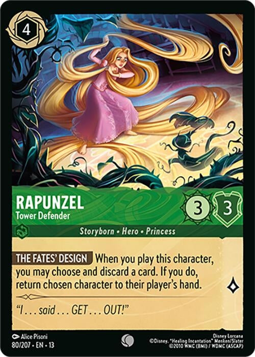 Image for Rapunzel - Tower Defender (80/204) (Attack of the Vine!) (13) - Disney Lorcana