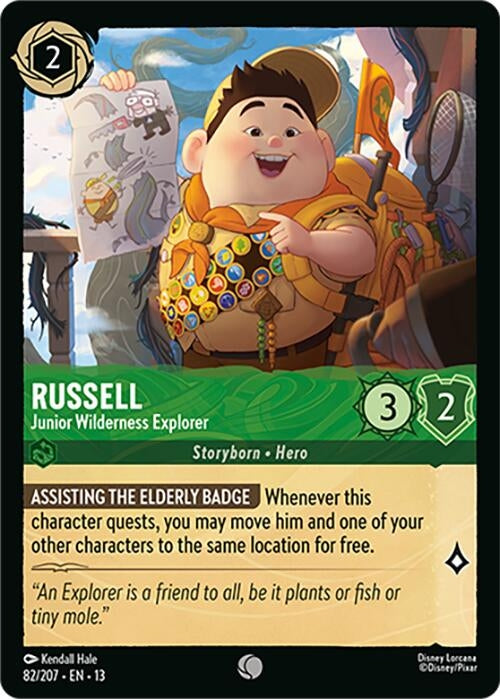 Image for Russell - Junior Wilderness Explorer (82/204) (Attack of the Vine!) (13) - Disney Lorcana