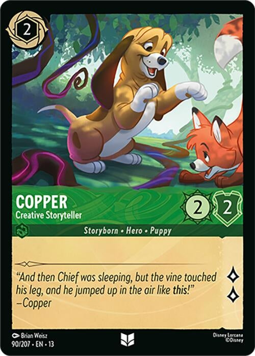 Image for Copper - Creative Storyteller (90/204) (Attack of the Vine!) (13) - Disney Lorcana