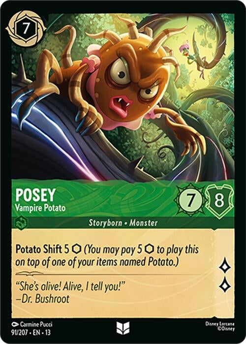 Image for Posey - Vampire Potato (91/204) (Attack of the Vine!) (13) - Disney Lorcana