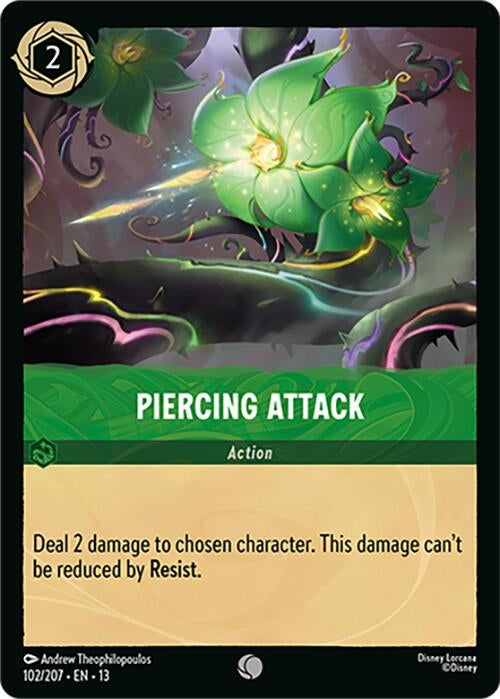 Image for Piercing Attack (102/204) (Attack of the Vine!) (13) - Disney Lorcana