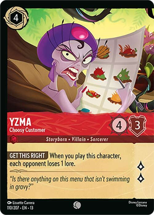 Image for Yzma - Choosy Customer (Foil) (110/204) (Attack of the Vine!) (13) - Disney Lorcana