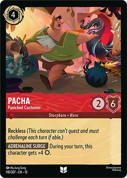 Image for Pacha - Panicked Customer (118/204) (Attack of the Vine!) (13) - Disney Lorcana