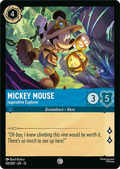 Image for Mickey Mouse - Inquisitive Explorer (155/204) (Attack of the Vine!) (13) - Disney Lorcana