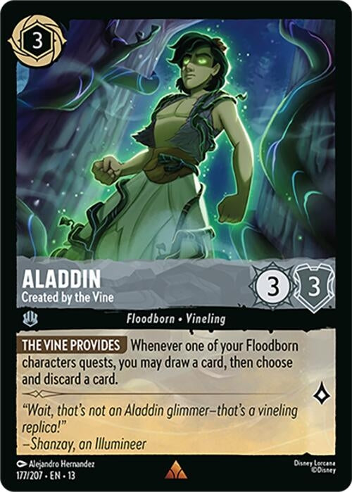 Image for Aladdin - Created by the Vine (177/204) (Attack of the Vine!) (13) - Disney Lorcana