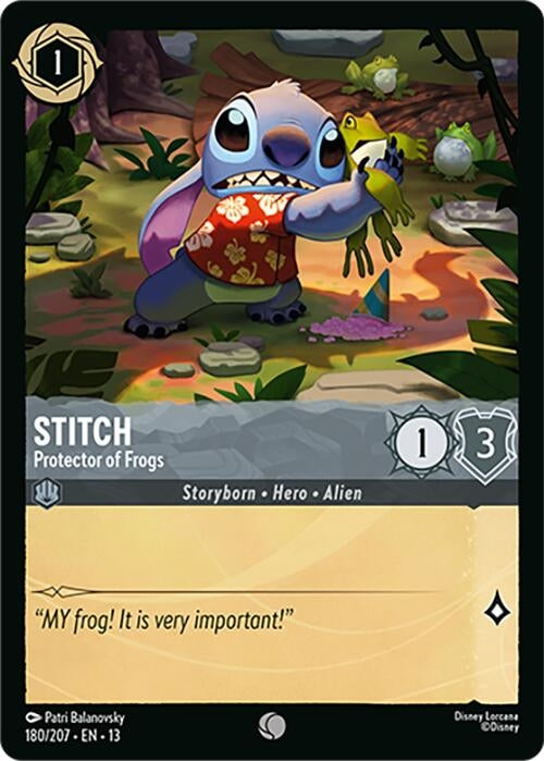 Image for Stitch - Protector of Frogs (180/204) (Attack of the Vine!) (13) - Disney Lorcana