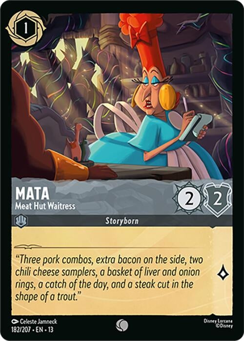 Image for Mata - Meat Hut Waitress (182/204) (Attack of the Vine!) (13) - Disney Lorcana
