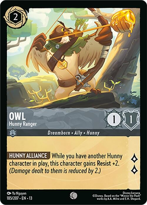 Image for Owl - Hunny Ranger (185/204) (Attack of the Vine!) (13) - Disney Lorcana