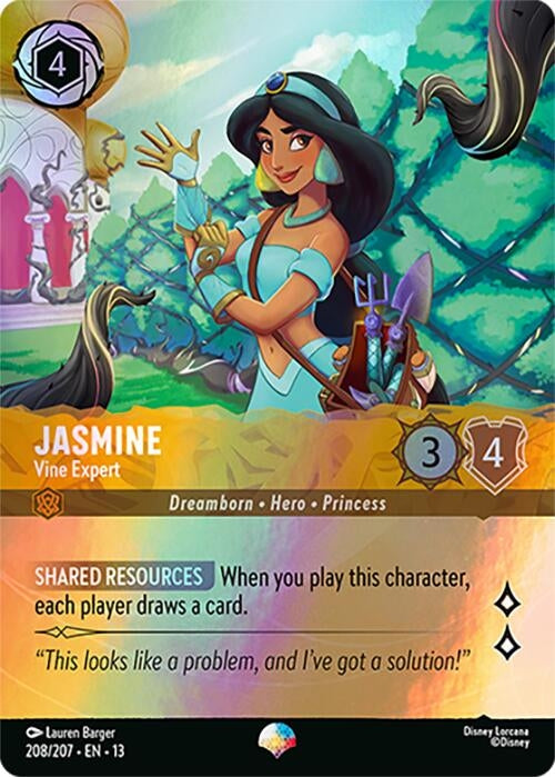 Image for Jasmine - Vine Expert (Epic) (208/204) (Attack of the Vine!) (13) - Disney Lorcana