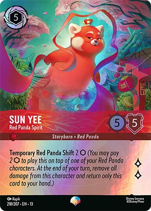 Image for Sun Yee - Red Panda Spirit (Epic) (218/204) (Attack of the Vine!) (13) - Disney Lorcana