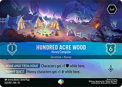 Image for Hundred Acre Wood - Hunny Campsite (Epic) (222/204) (Attack of the Vine!) (13) - Disney Lorcana