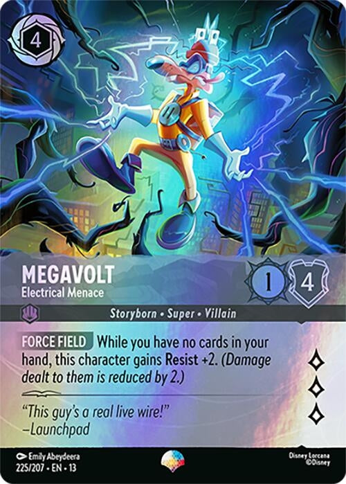 Image for Megavolt - Electrical Menace (Epic) (225/204) (Attack of the Vine!) (13) - Disney Lorcana