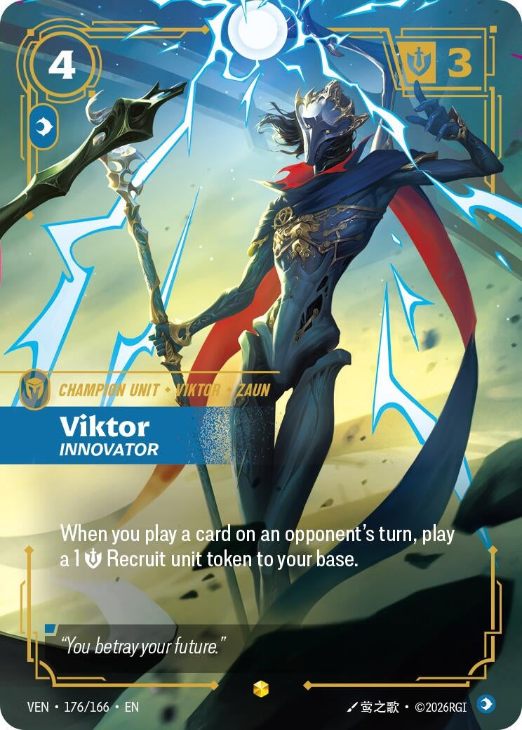 Image for Viktor, Innovator (176/166) (Vendetta) (VEN) - Riftbound: League of Legends Trading Card Game