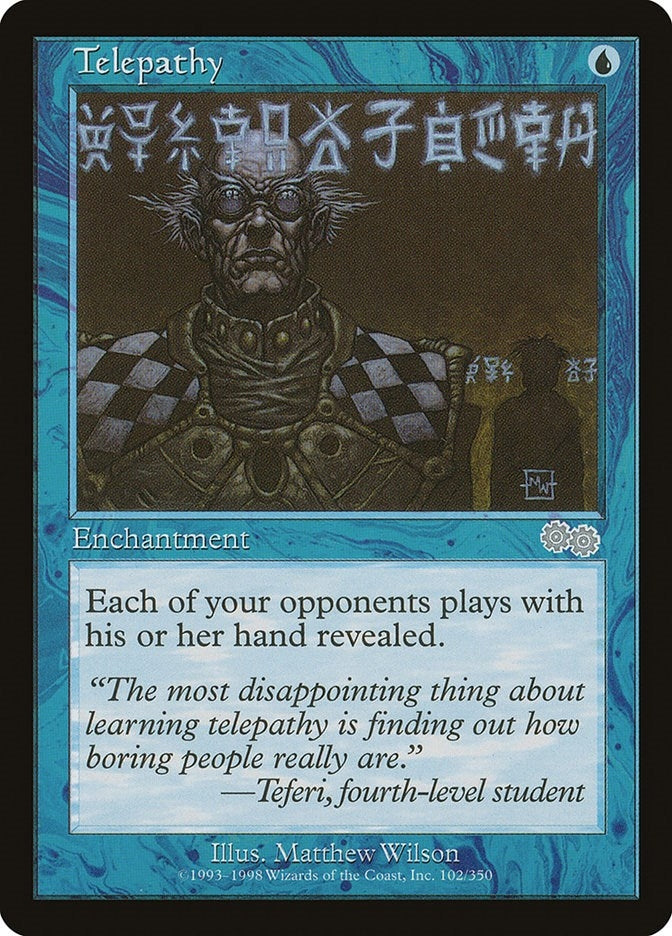 Telepathy (102) (Urza's Saga)