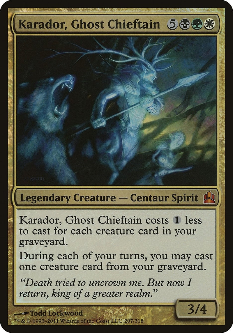 Karador, Ghost Chieftain (Commander) (Oversize Cards)