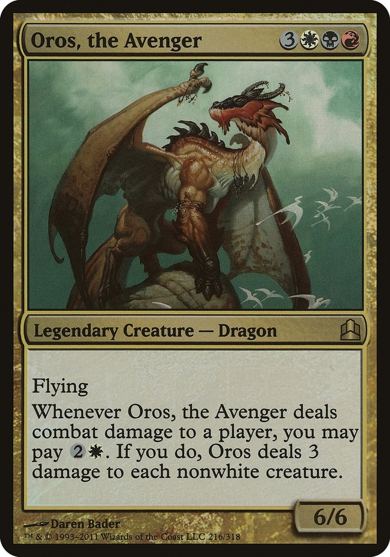 Oros, the Avenger (Commander) (216) (Oversize Cards)