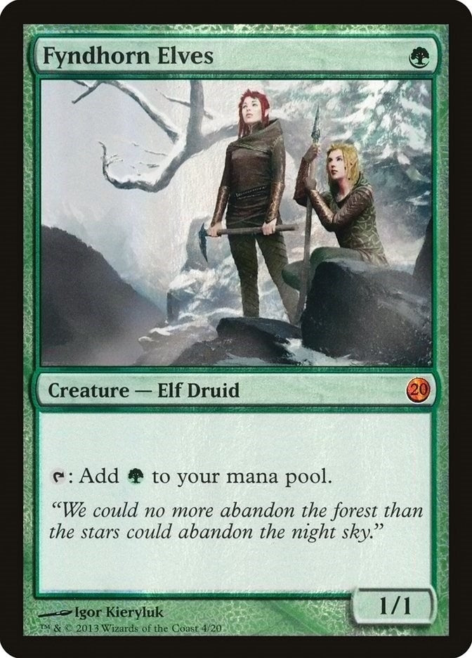Fyndhorn Elves (4) (From the Vault: Twenty)