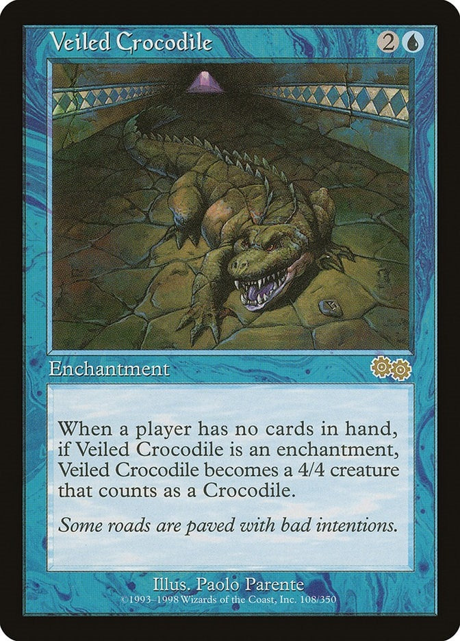 Veiled Crocodile (108) (Urza's Saga)