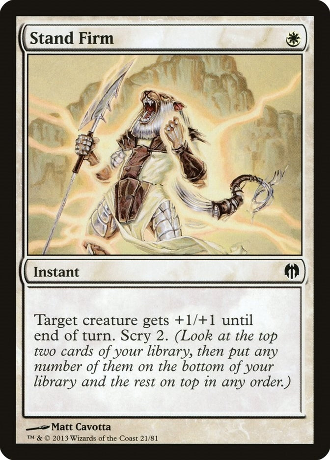 Stand Firm (21) (Duel Decks: Heroes vs. Monsters)