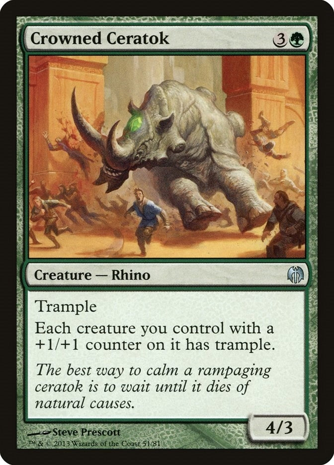 Crowned Ceratok (51) (Duel Decks: Heroes vs. Monsters)