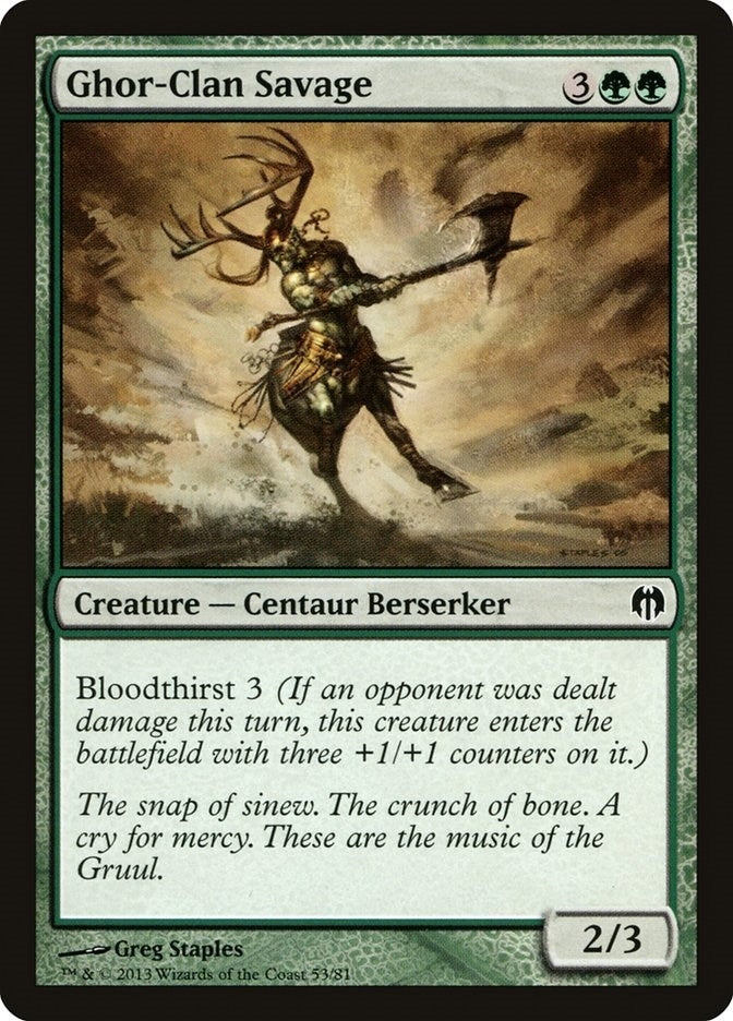 Ghor-Clan Savage (53) (Duel Decks: Heroes vs. Monsters)