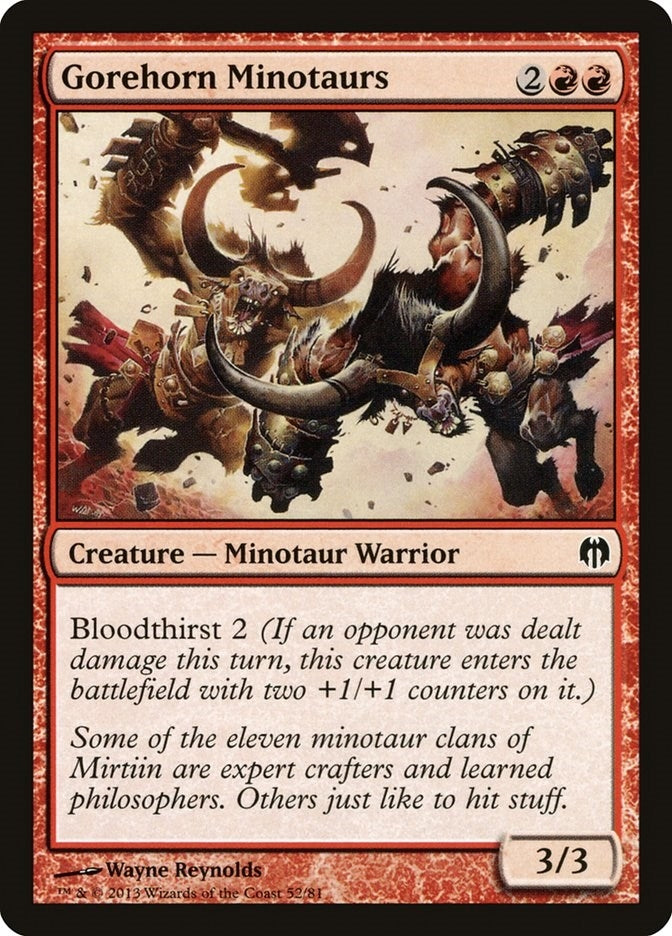 Gorehorn Minotaurs (52) (Duel Decks: Heroes vs. Monsters)