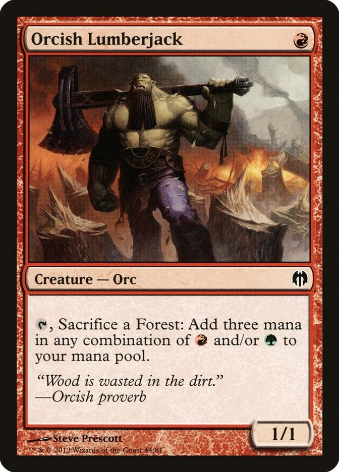 Orcish Lumberjack (44) (Duel Decks: Heroes vs. Monsters)