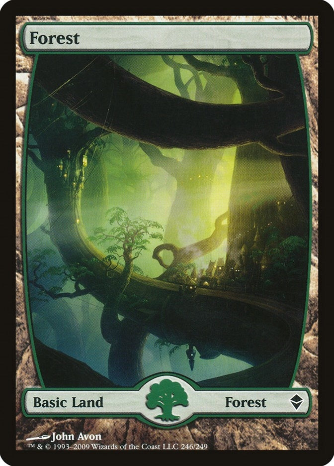 Forest (246) - Full Art (246) (Zendikar)