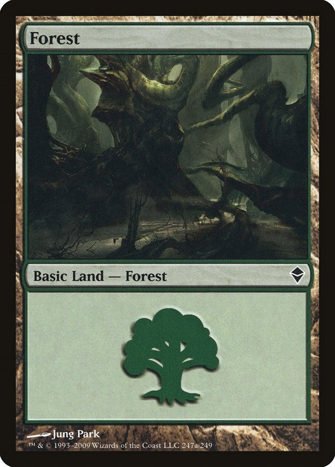 Forest (247a) (247a) (Zendikar)