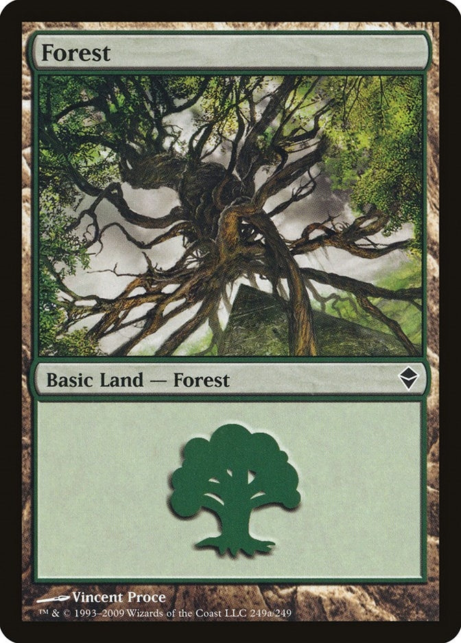 Forest (249a) (249a) (Zendikar)