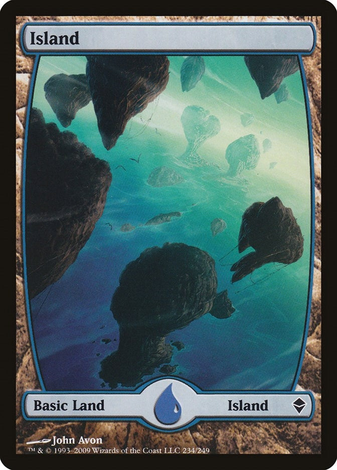 Island (234) - Full Art (234) (Zendikar)
