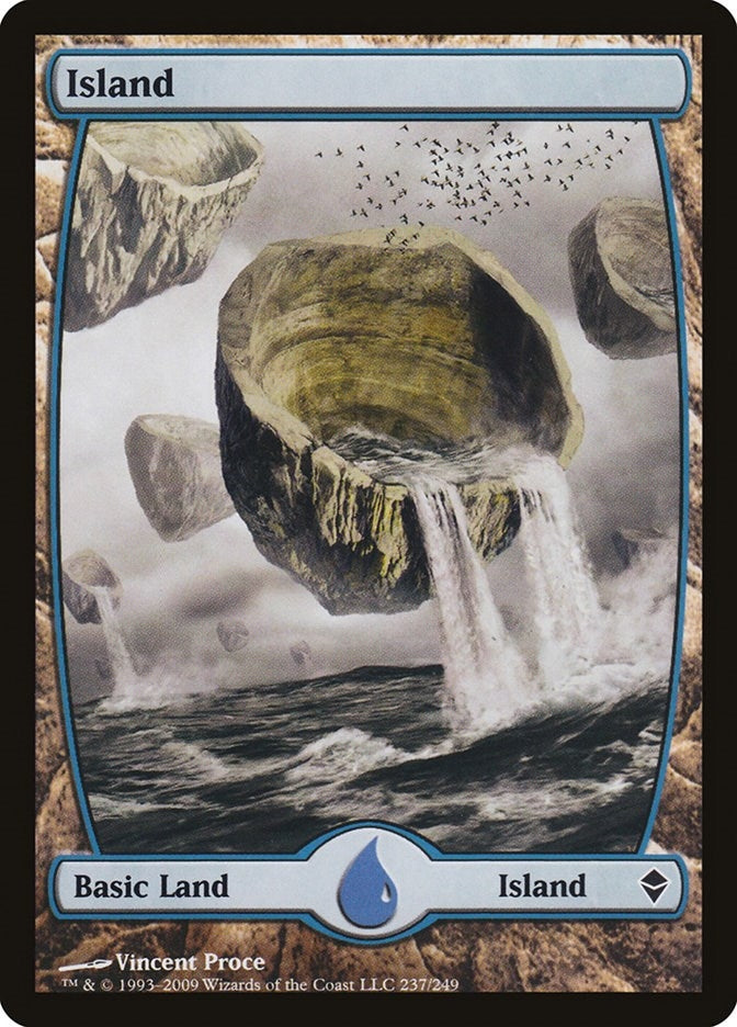 Island (237) - Full Art (237) (Zendikar)