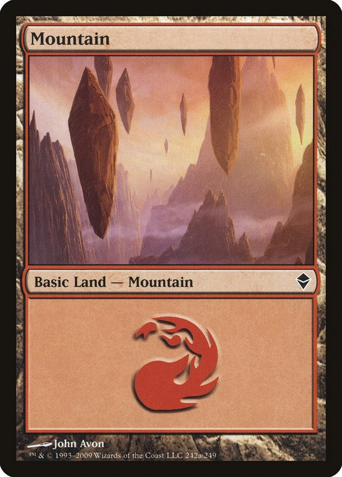 Mountain (242a) (242a) (Zendikar)