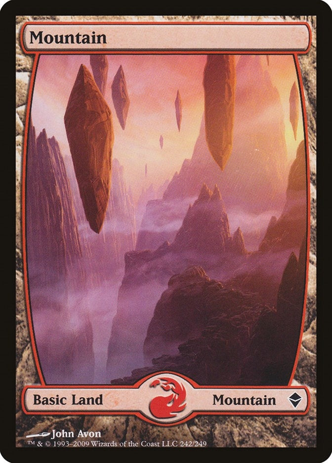 Mountain (242) - Full Art (242) (Zendikar)