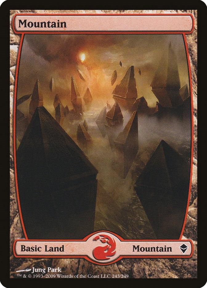 Mountain (243) - Full Art (243) (Zendikar)