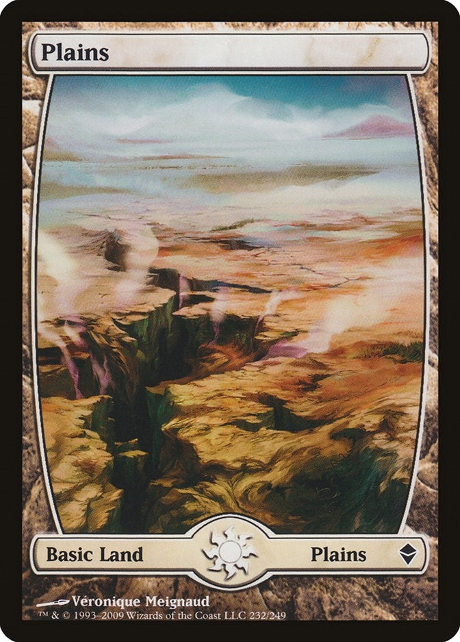 Plains (232) - Full Art (232) (Zendikar)