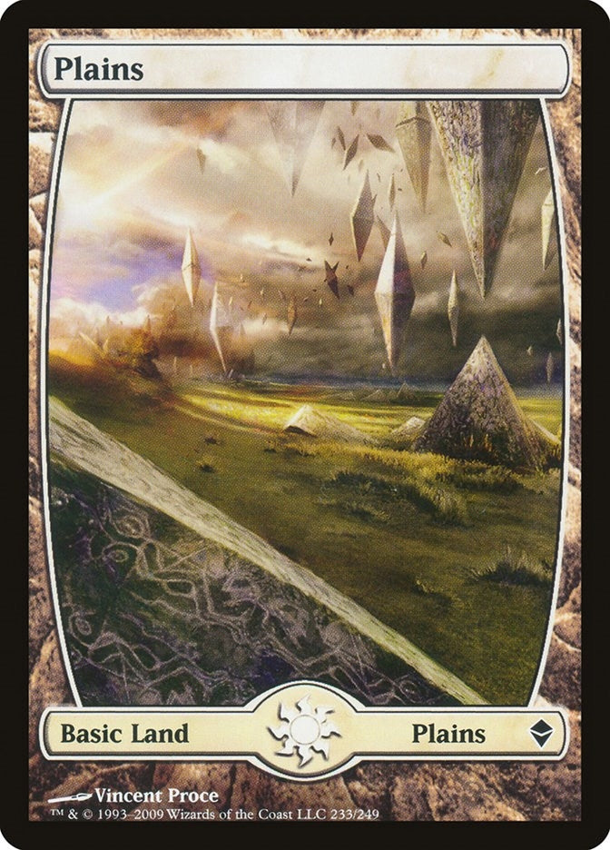 Plains (233) - Full Art (233) (Zendikar)