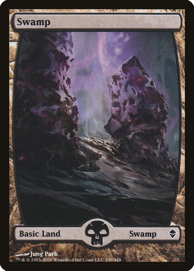 Swamp (239) - Full Art (239) (Zendikar)