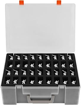 Miniature Figurine Carrying Box with 108 Slots (Clear)