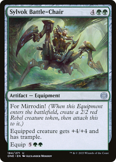 Sylvok Battle-Chair (ONE-184) - Phyrexia: All Will Be One Foil