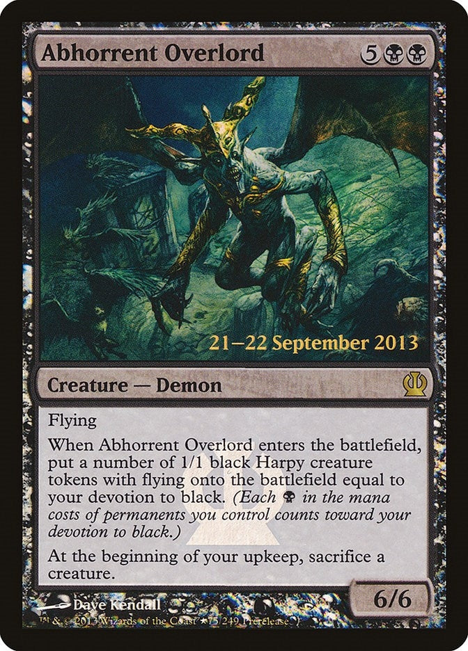Abhorrent Overlord (75) (Prerelease Cards)