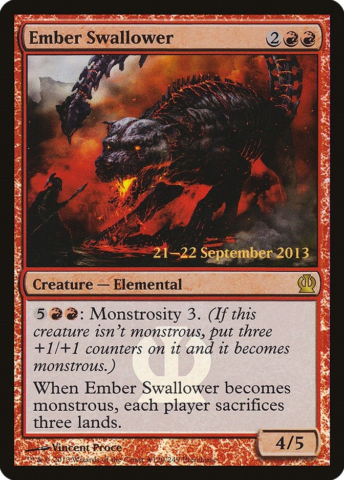 Ember Swallower (120) (Prerelease Cards)